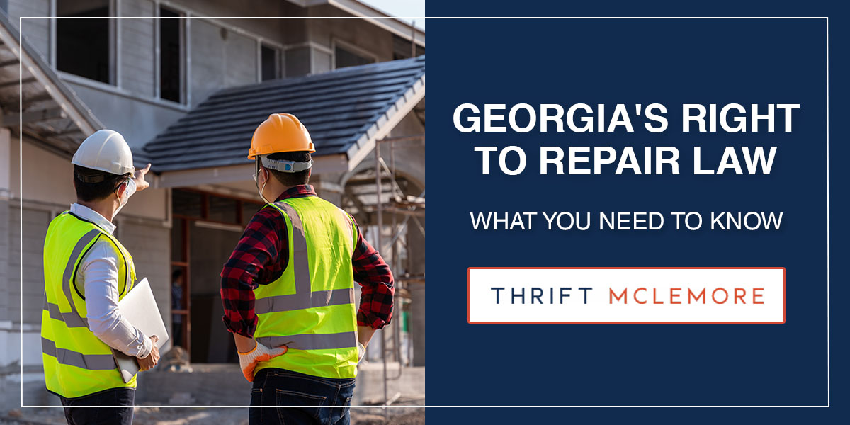 Georgia’s Right to Repair Act: What Homeowners and Contractors Need to Know